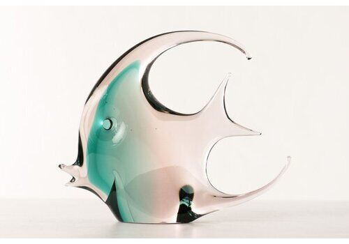 Italian Murano Scalar Fish Sculpture, 1965