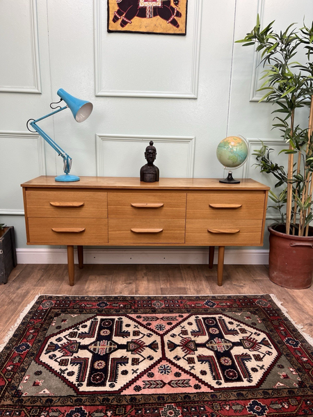 Mid Century Retro Teak Dressing Table, Sideboard, Media Stand Gplan Danish Style