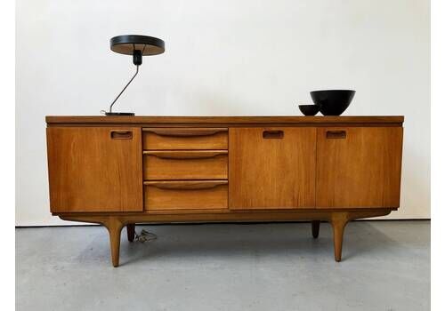 Vintage 1970s Greaves & Thomas Teak Sideboard. Retro Danish Mid Century Plan