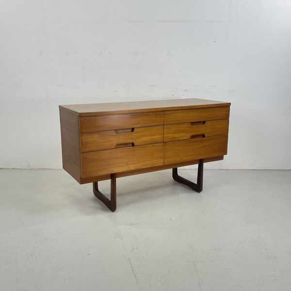 Midcentury Teak Sideboard By Gunther Hoffstead For Uniflex