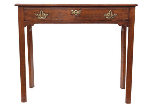 C.1800 Antique Georgian Mahogany Writing Desk – Fine Quality, Dual Use As Dressing Table