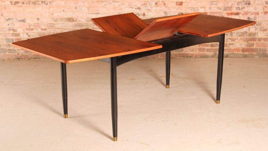 Midcentury Extending Rosewood Dining Table By Robin Day C.1960s photo for sale