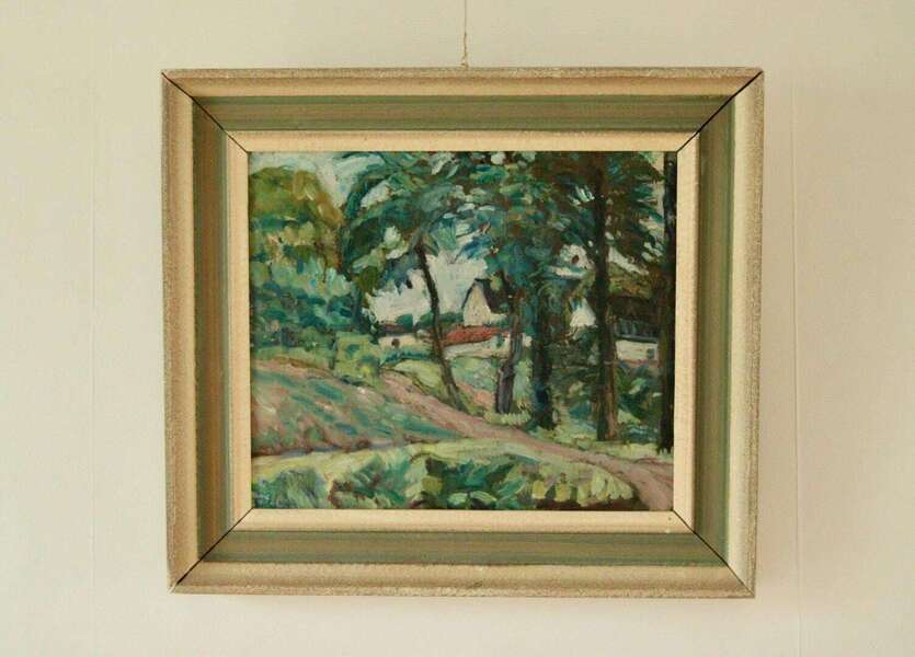 "Landscape With Trees And Houses" By Ekblad