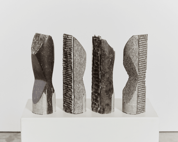 Set Of 4 Totemic Sculptures By Jorg Van Daele