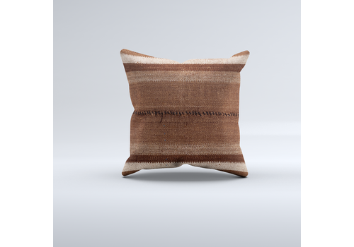 Tage Turkish Kilim Cushion Cover 60x60 Cm Square Wool Large Pillowcase