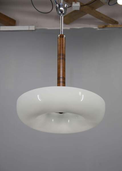Rare Functionalist Chandelier Made By Up Zavody In 1930s photo furniture