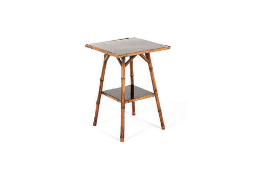 Victorian Bamboo Side Table, 1800s