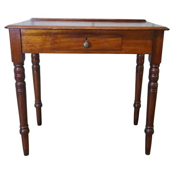 A Small Victorian Mahogany Hall Table Or Reception Table