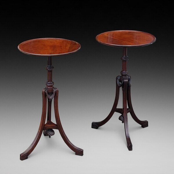 Pair Of Late Victorian Mahogany Occasional Tables