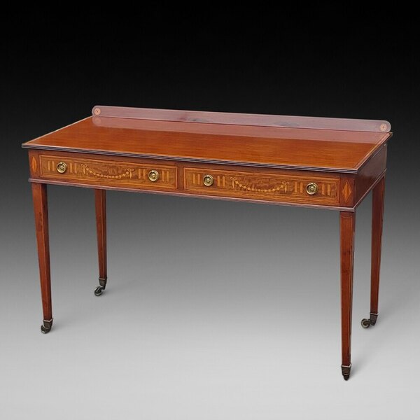 Edwardian Mahogany Hall Table By Edwards & Roberts