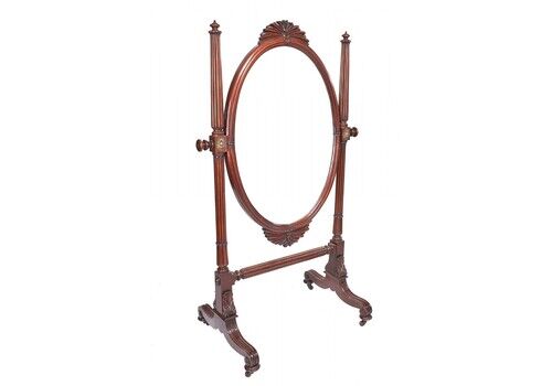 American Philadelphia Empire Cheval Mirror C1825