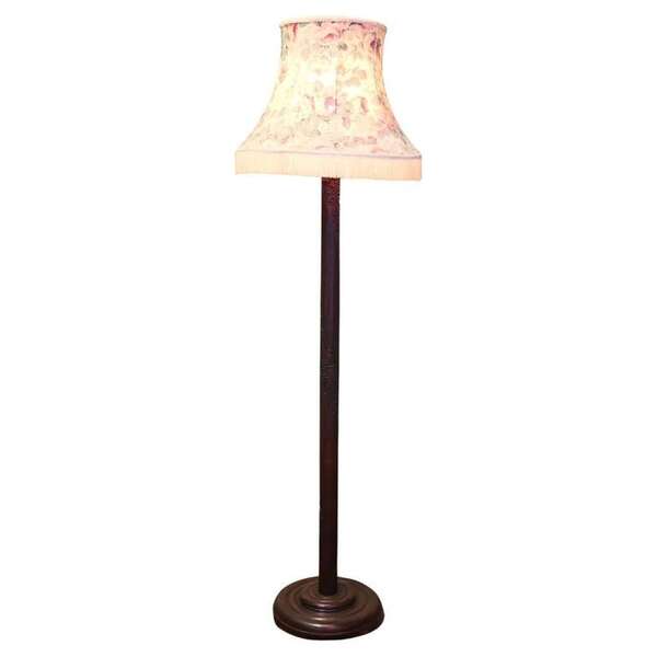 Carved Oriental Style Floor Lamp, Standard Lamp