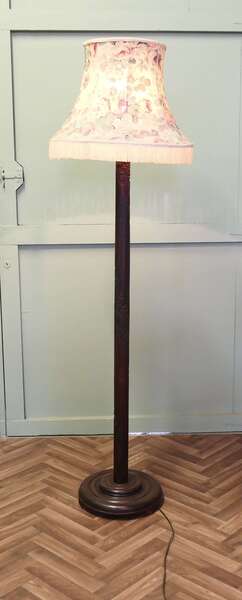 Carved Oriental Style Floor Lamp, Standard Lamp photo furniture