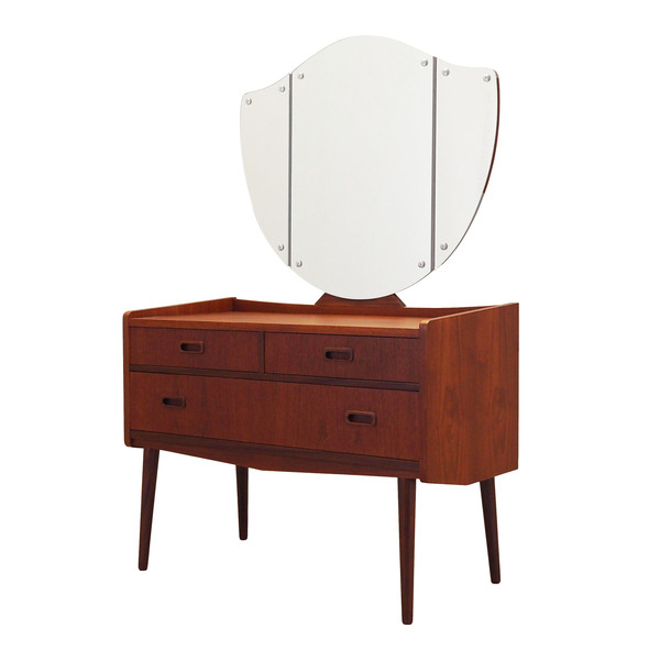 Teak Dressing Table, Danish Design, 1970s, Production: Denmark