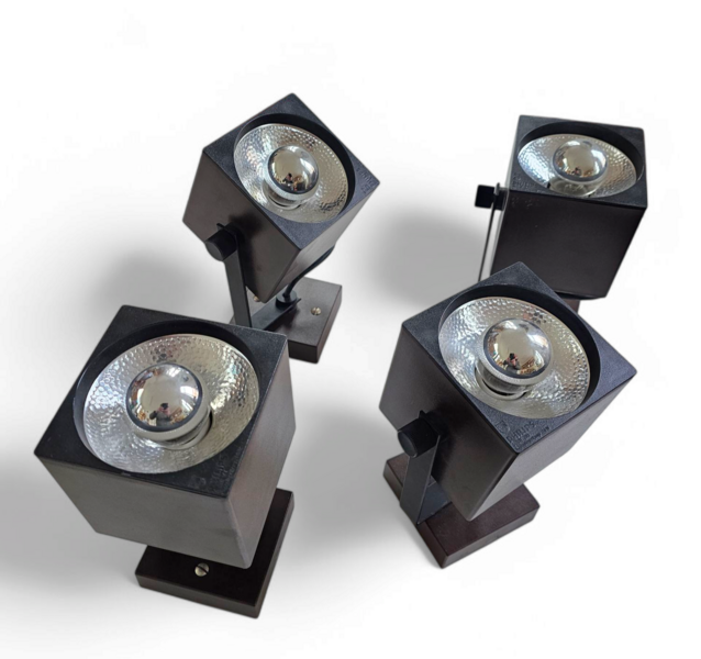 4 X Philips Cube Model 108 Spot Light  1970s