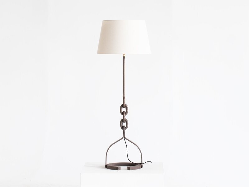 Brutalist Chain Link Floor Lamp