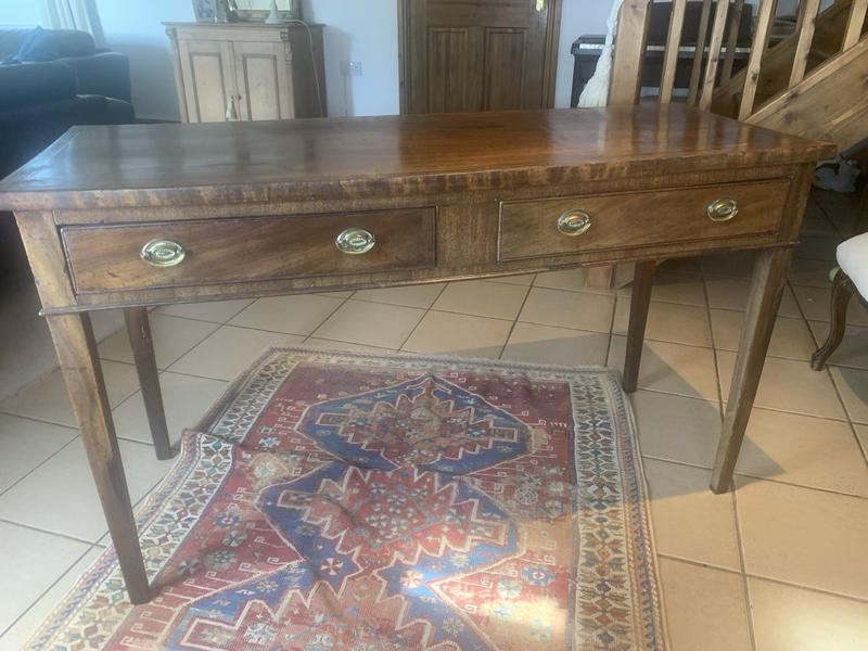 A Handsome Georgian Mahogany Serving Or Side Table