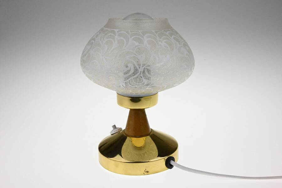 Mid Century Lamp, Desk Lamp, Bedside Lamp, Table Lamp, Mid Century Light, Glass Lamp, Bedside Light, Table Light, Retro Lighting photo furniture