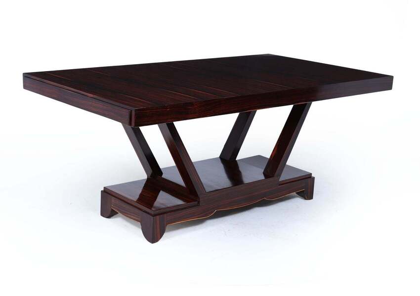 Art Deco Macassar Ebony Dining Table C.1930