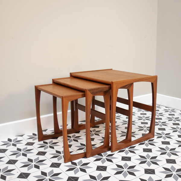 G Plan Quadrille Teak Nest Of Tables
