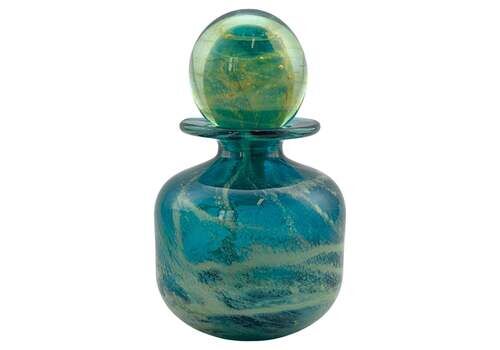 Modern Glass Perfume Bottle By Mdina, Sand And Sea, Malta, 1970s, Signed