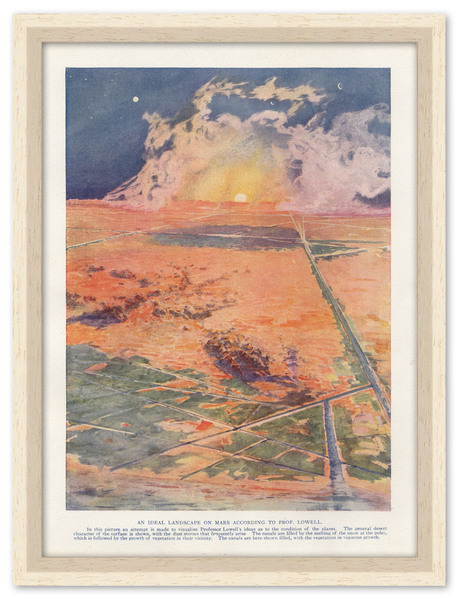“An Ideal Landscape On Mars”, 1912 Chromolithograph On Paper