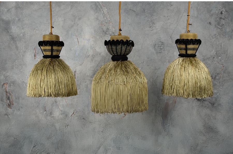 Set Of 3 ‘Madama’ Pendant Lights By Cristina Celestino For Mogg Designs