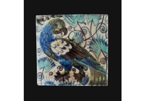 William De Morgan Tile, 1800s, Antique