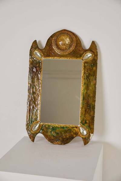 Art Nouveau Style Gem Mirror