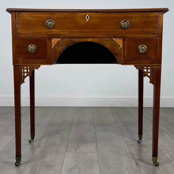 Antique 19th Century Regency Style Writing Table In Mahogany