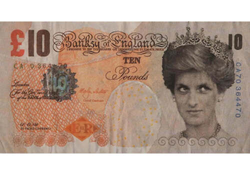Banksy, Di Faced Tenner, 2004, 2000s