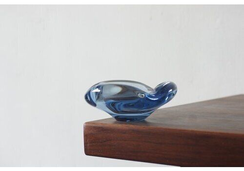 Glass Ashtray By Lütken For Holmegaard, 1950s, Set Of 2