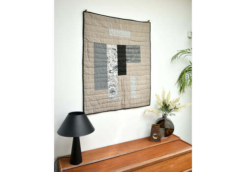 Handmade Recycled Material Patchwork Wall Hanging