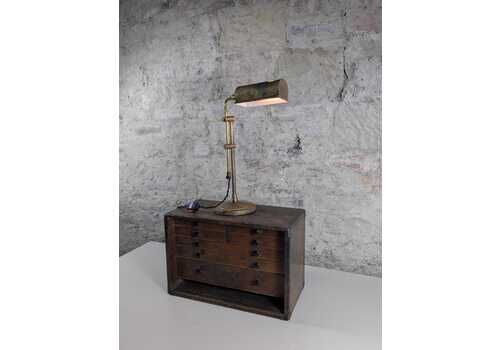 Vintage Mid Century Brass Adjustable Banker