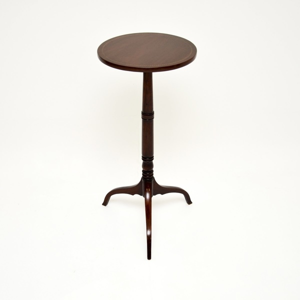 Antique Edwardian Inlaid Mahogany Occasional Side Table