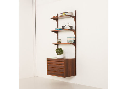 Poul Cadovius Rosewood Wall Unit For Cado, Denmark 1960s.