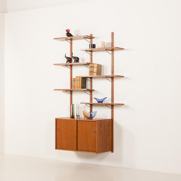 Scandinavian Vintage Teak Sheving Unit , Denmark 1970s