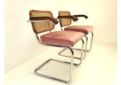 A Set Of 2 Bauhaus Armchair/ By Marcel Breuer/ Model B64 /