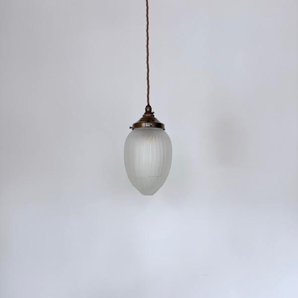 Frosted Acorn Glass Shade