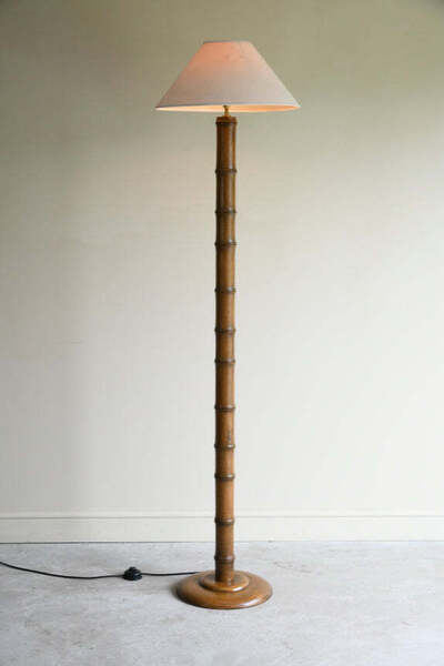Simulated Bamboo Standard Lamp