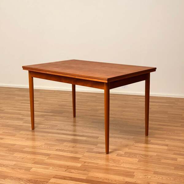 Rectangular Dining Table In Teak, 1950s 60s, Denmark