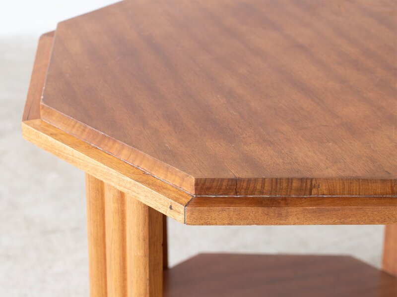 Octagonal Teak Side Table, Mid 20th Century photo for sale