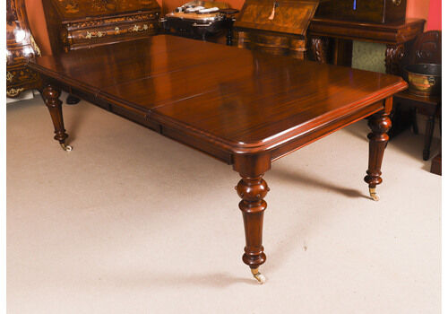 8ft Victorian Flame Mahogany Extending Dining  Table C1870