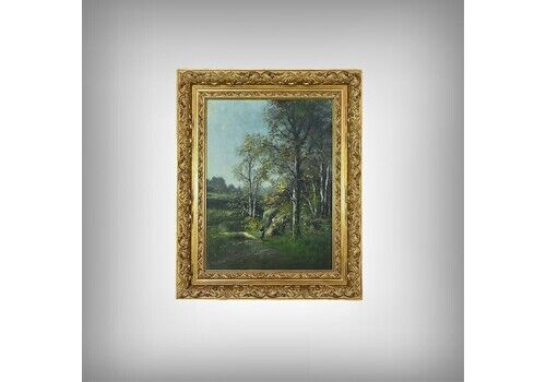 Painting “The Edge Of The Woods” – Late 19th Century