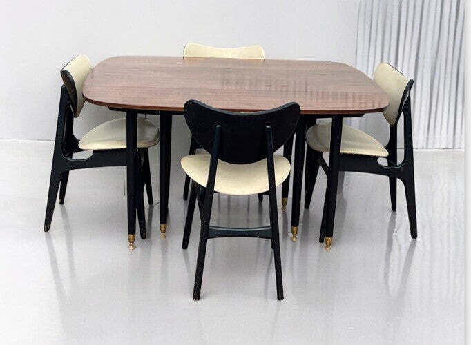 Mid Century G Plan Extending Dining Table & Chairs