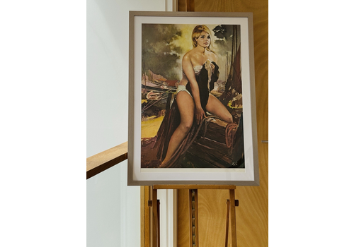 “Beach Girl” Pin Up Poster 1960’s By Ernest Ratcliff Limited Edition 75/100