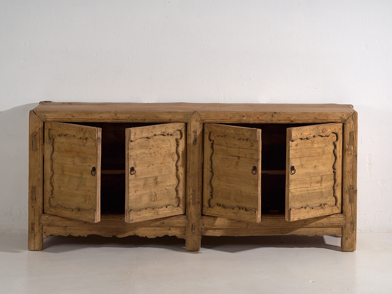 Large Antique Primitive Style Sideboard (C.1900) #15
