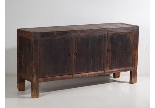 Antique Sideboard In Dark Tones (C.1900) #27