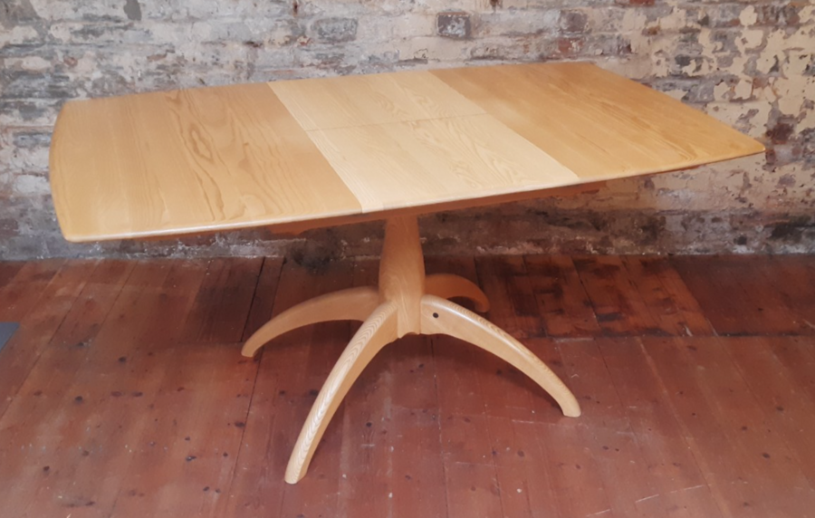 Contemporary Ercol Windsor Small Extending Pedestal Table Ash A1 Con Uk Deliver