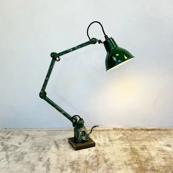 Vintage Industrial Anglepoise Engineers Task Lamp By Edl